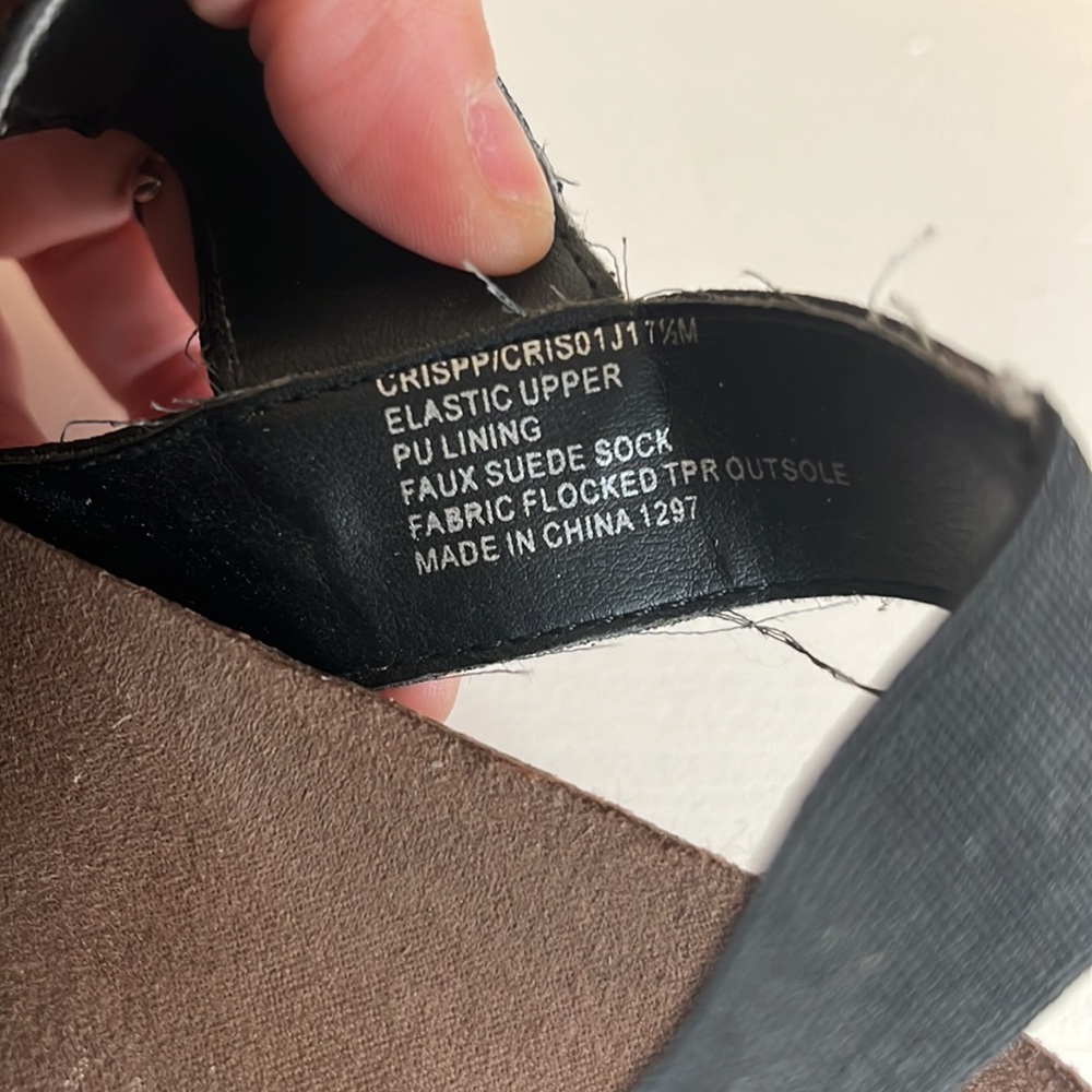 Madden Girl Crispp Black Espadrille Platform Sandals Size 7.5 - Picture 5 of 6